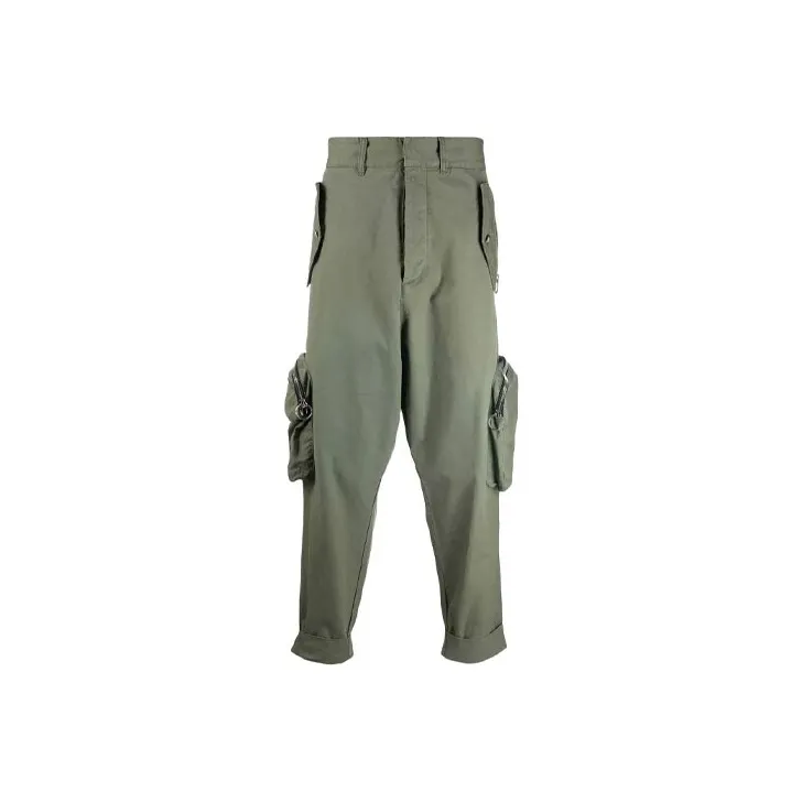 BALMAIN Pocket Detailed Tapered Cargo Trousers-0