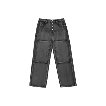THUG CLUB FW23 Jeans Unisex Black