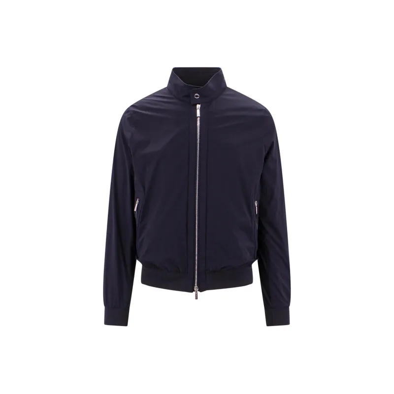 Moorer Zip-up Long Sleeved Bomber Jacket-0