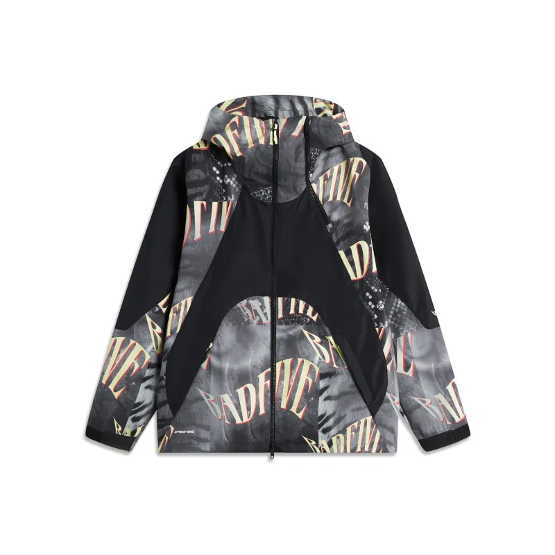LiNing Trench Coat Men's Black All Over Print-0