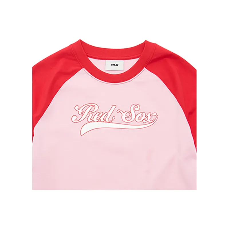 MLB Raglan Sleeve T Shirt Women's Light Pink-2