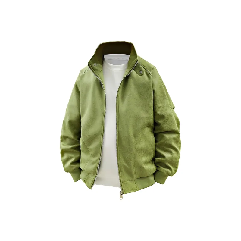 Yalu Jackets Coats Unisex Vintage Brown-6