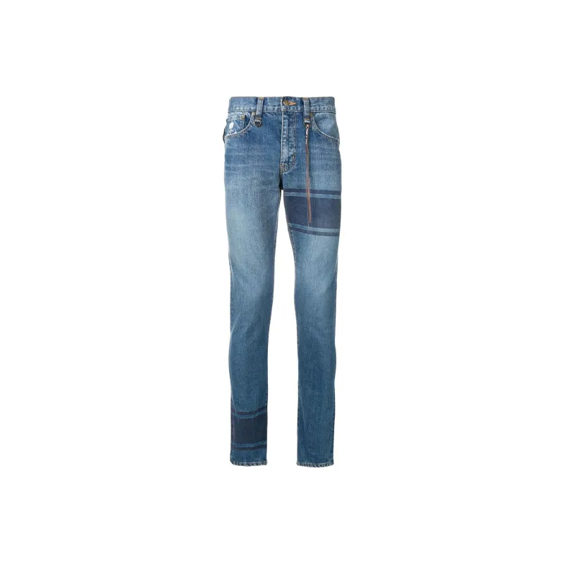 MASTERMIND WORLD Logo embroidered Skinny Jeans-0