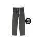 Dark Gray Fleece-Lined Thickened