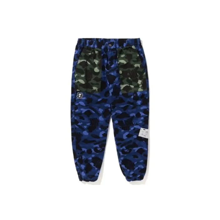 Bape X Undefeated Color Camo Flannel Pants-2