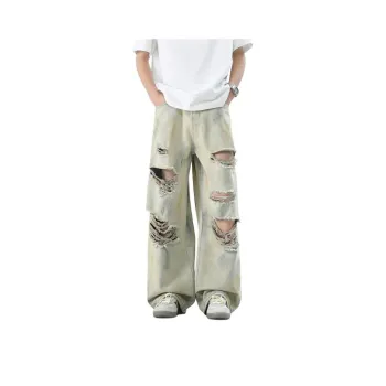 ADOONGA Jeans Unisex Yellow Mud