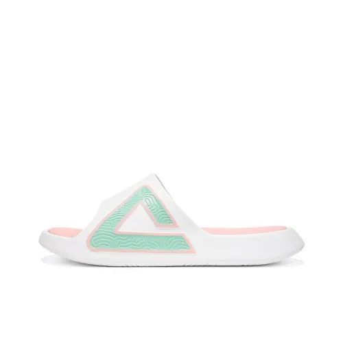 PEAK Slip Resistant Odor Resistant Abrasion Resistant Slide Slippers Men's White Pink