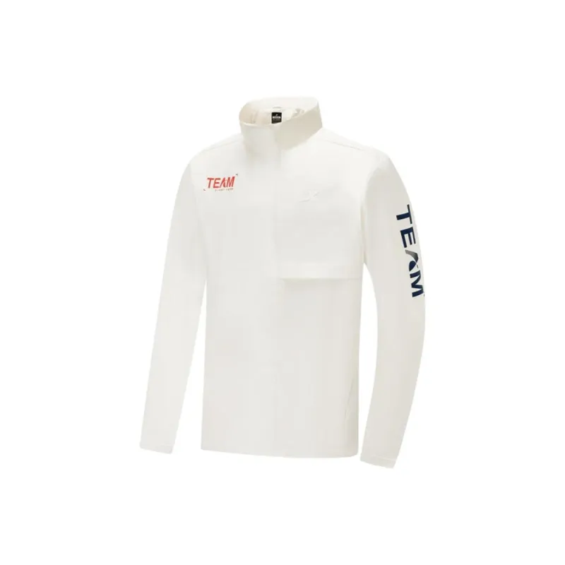 XTEP Variety Training Collection Trench Coat Men's Antique White-0