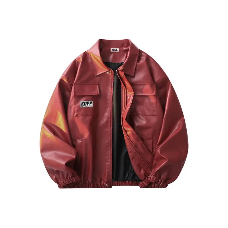Kung Fu Panda Leather Jacket Unisex-12
