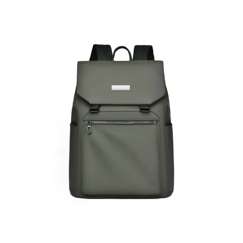 ROBINHOOD Oxford Backpack Men's Black/Gray/Green-8