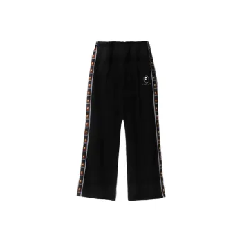 A BATHING APE Side Tape Jersey Flare Pants