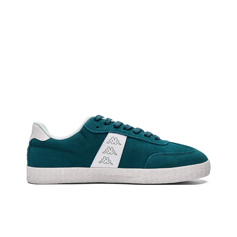 Kappa Back to Back Anti Slip Wear Resistant Low Top Skateboard Shoes Unisex Glass Green/Classic White-1