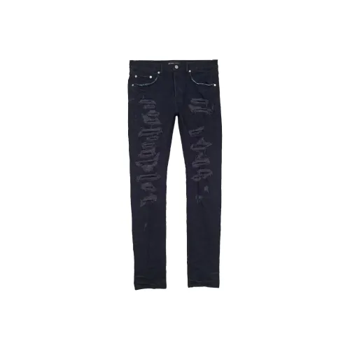 PURPLE BRAND 블랙 남성 청바지