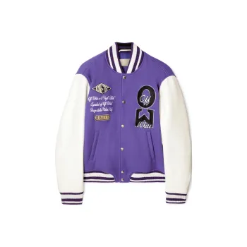 OFF WHITE Time Varsity Jacket