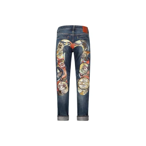 EVISU Jeans Men Denim Blue