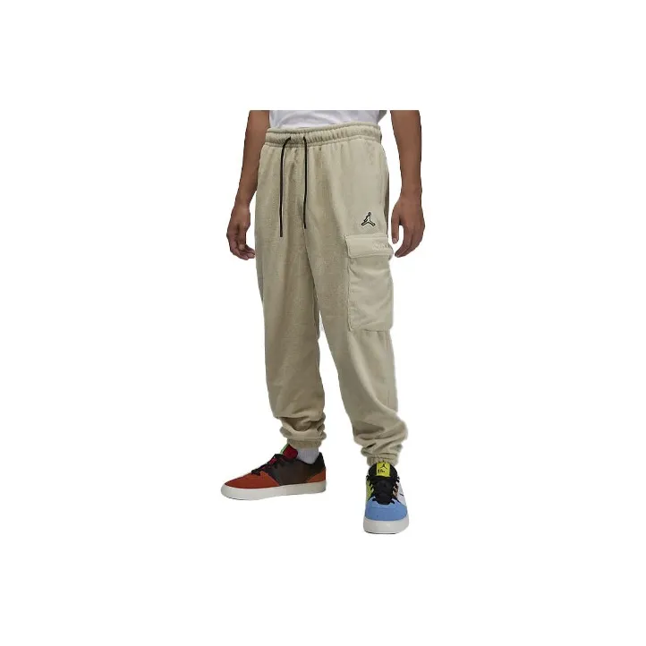 Jordan Knitted Sweatpants Men Light Olive Green-0