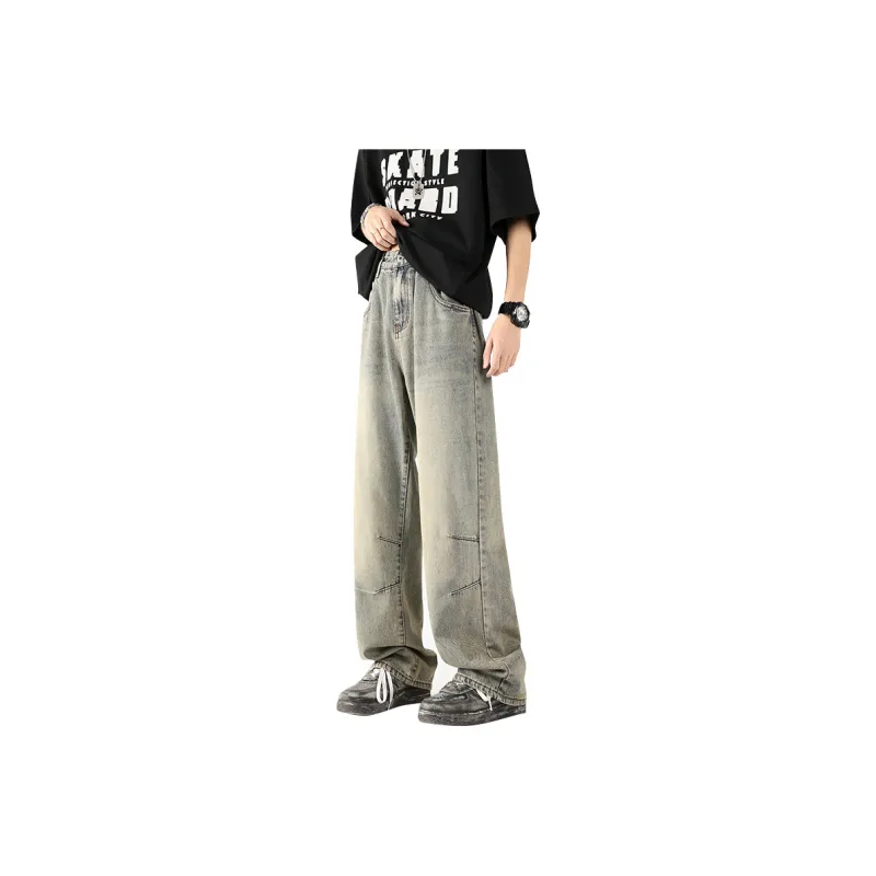 FONDLOOK Jeans Unisex Yellow Mud-0