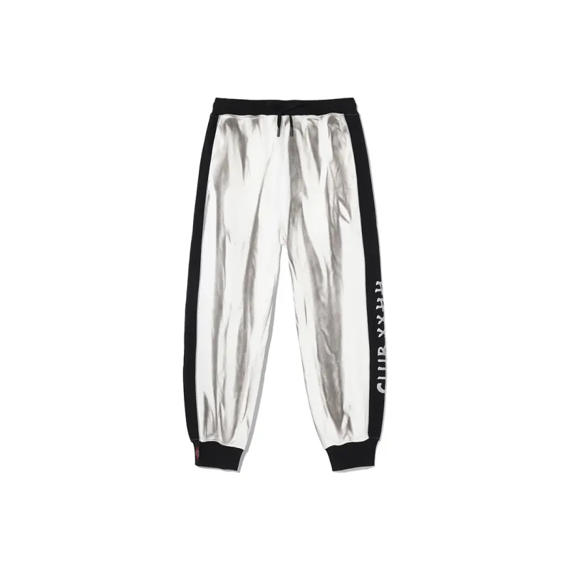 Clubxxhh Unisex Letter-print Knit Sweatpants-0