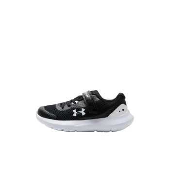 Under Armour Slip Resistant Shock Absorbers Low Top Kids' Running Shoes Black White Kids'