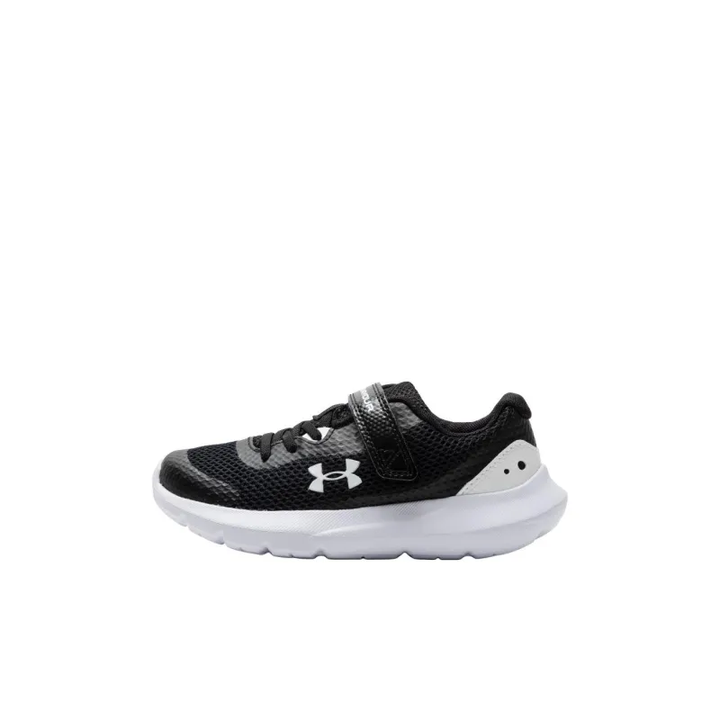 Under Armour Slip Resistant Shock Absorbers Low Top Kids' Running Shoes Black White Kids'-0