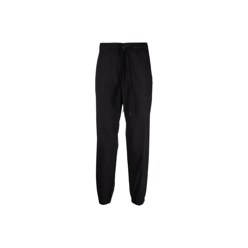 VERSACE JEANS COUTURE Logo Strap Drawstring Tapered Leg Trousers-0