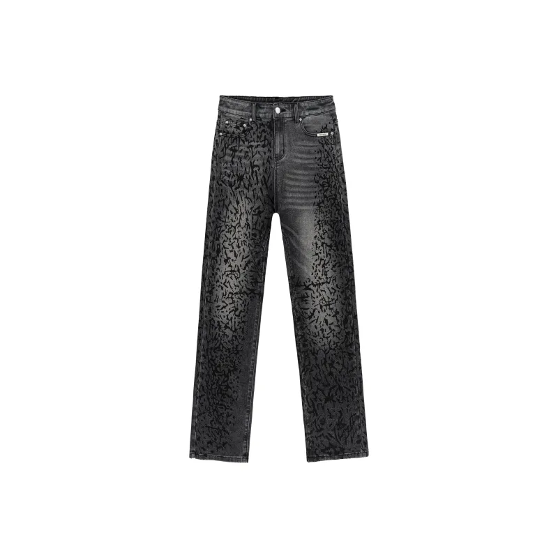 XINYINSU Jeans Unisex Black-0