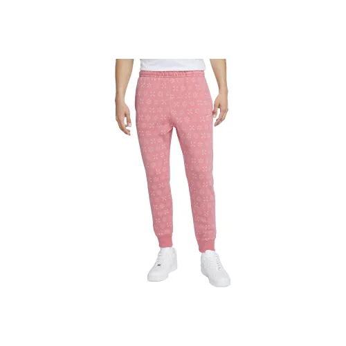 Nike Knitted Sweatpants Men Pink