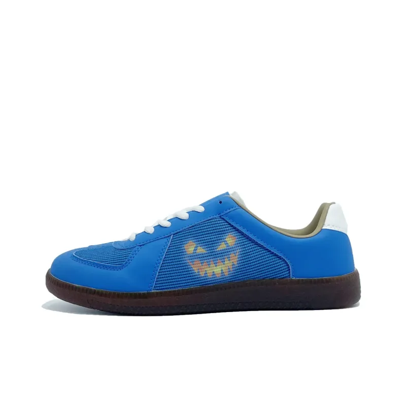 PAIN OR PLEASURE Low Top Skateboard Shoes Unisex Blue-0