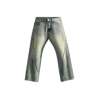Menglaini Jeans Unisex Mud