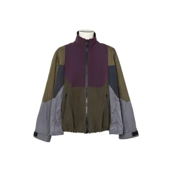 Sacai Matelasse Twill Mix Zipped Jacket