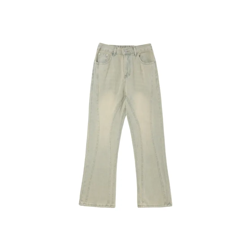 PAINT STAIN Jeans Unisex Yellow Mud-0