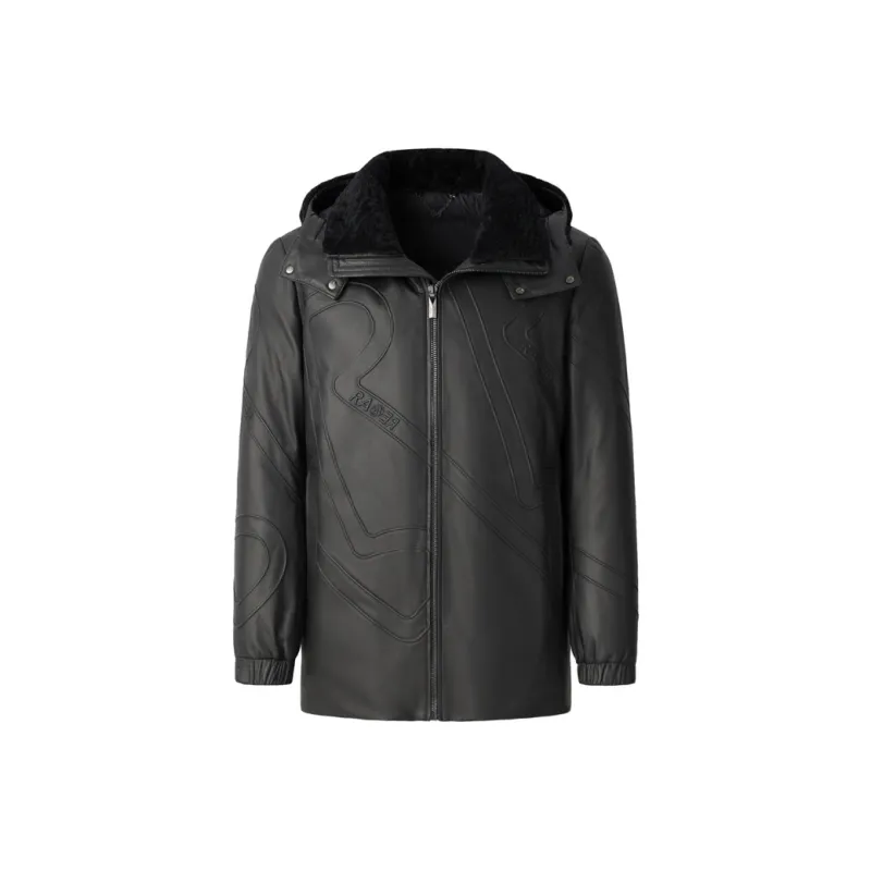 RARE Leather Jacket Men's Black-0