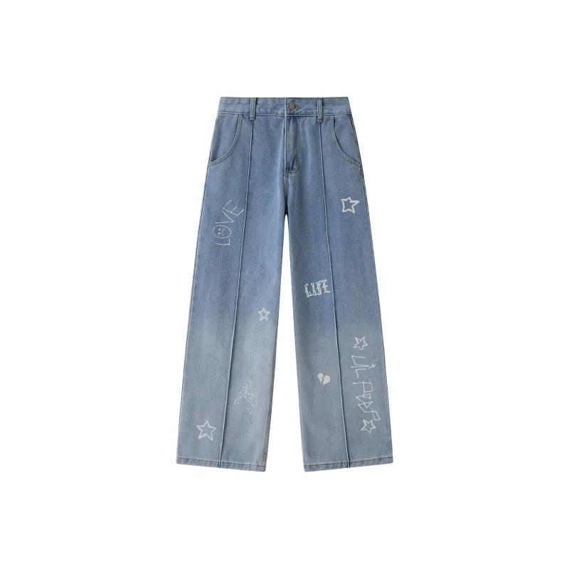 Qnxeey Jeans Unisex-6