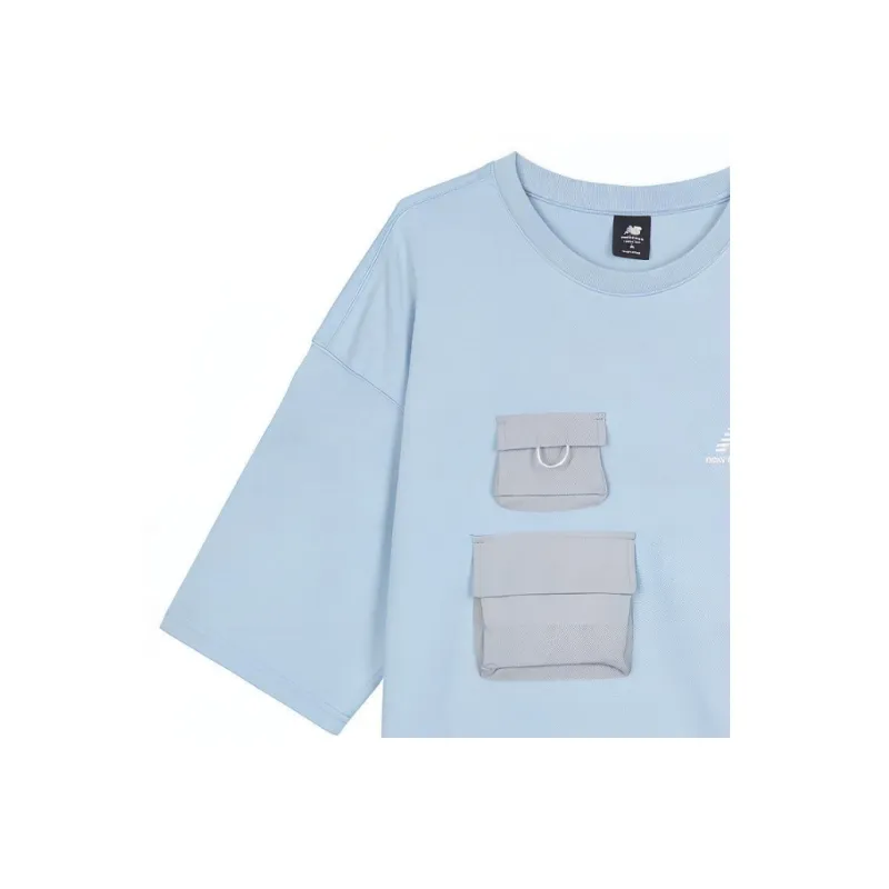 New Balance T Shirts Men Carolina Blue-2