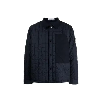 STONE ISLAND Compass appliqué Quilted Jacket