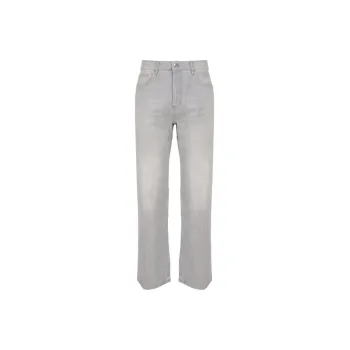 AMIPARIS Paris Logo Patch Straight Leg Jeans