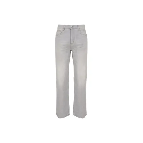 AMIPARIS Paris Logo Patch Straight Leg Jeans