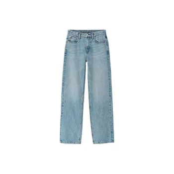 Alexander Wang Ez Mid Rise Straight Leg Jean