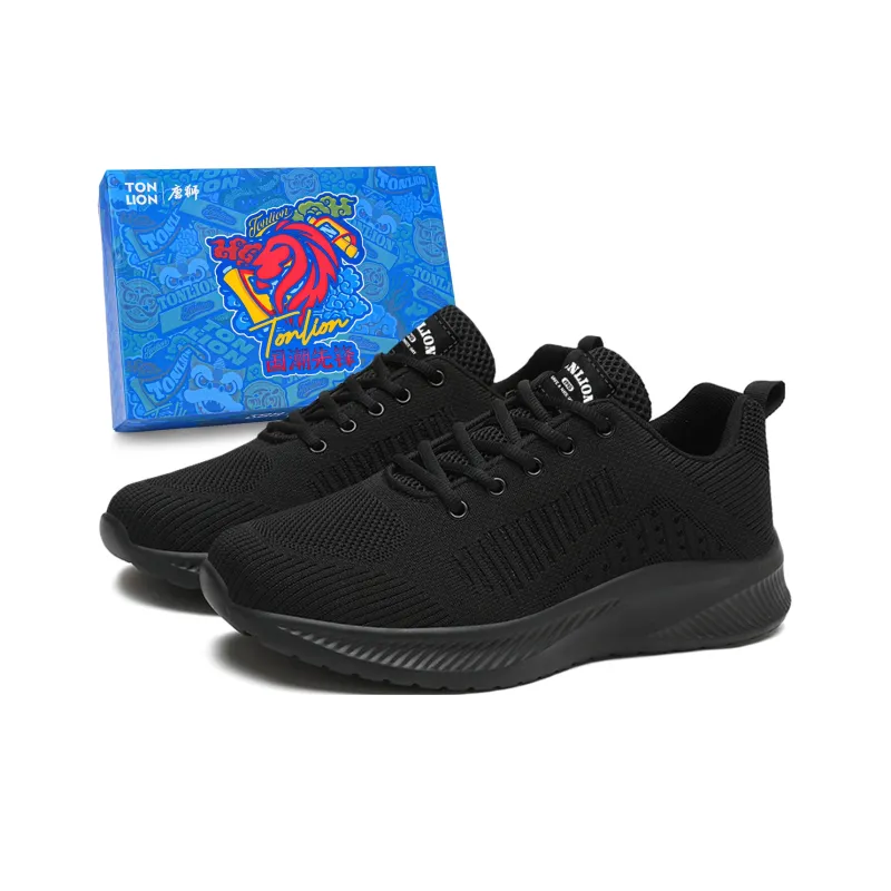Tonlion Cushioned Anti-Slip Wear-Resistant Breathable Moisture-Wicking Lightweight Low-Top Running Shoes Men's-5