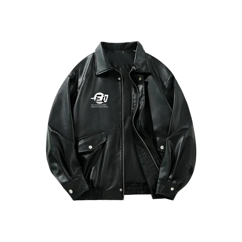 EOOVEN Leather Jackets Unisex-4