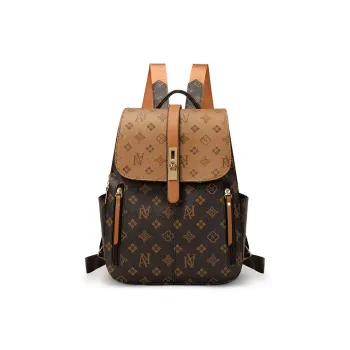 ADOONGA PU Carry Backpack Unisex Coffee/Brown