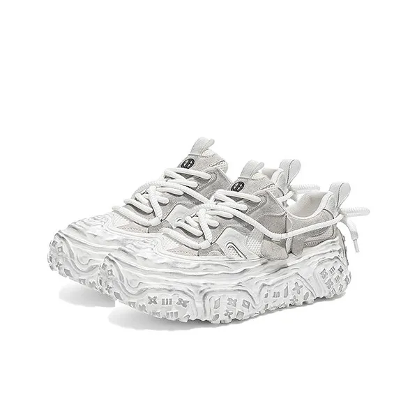 Yi Jiabao Anti Slip Wear Resistant Low Top Chunky Sneakers Men's-5