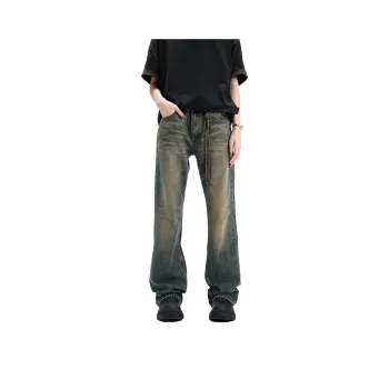 RENBEN Summer Jeans Unisex Vintage Blue Nostalgic Casual Versatile Pants