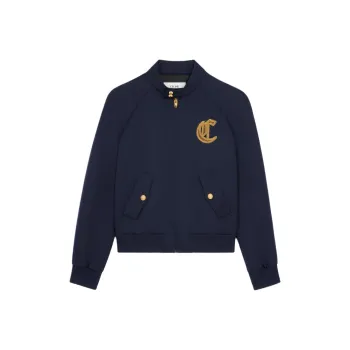 CELINE Blouson Jacket In Diagonal Wool