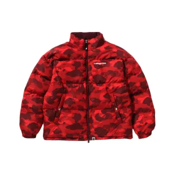 A BATHING APE Color Camo Reversible Down Jacket