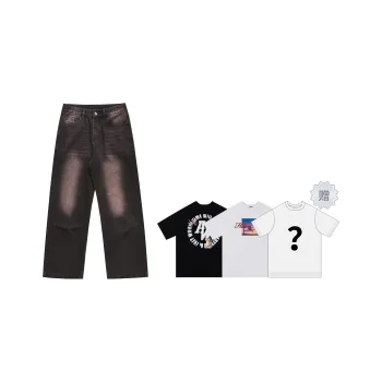 MT99 Jeans Unisex Black Gray Color