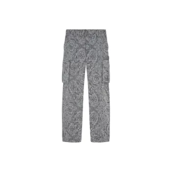 VERSACE Barocco Jacquard Straight Leg Cargo Trousers