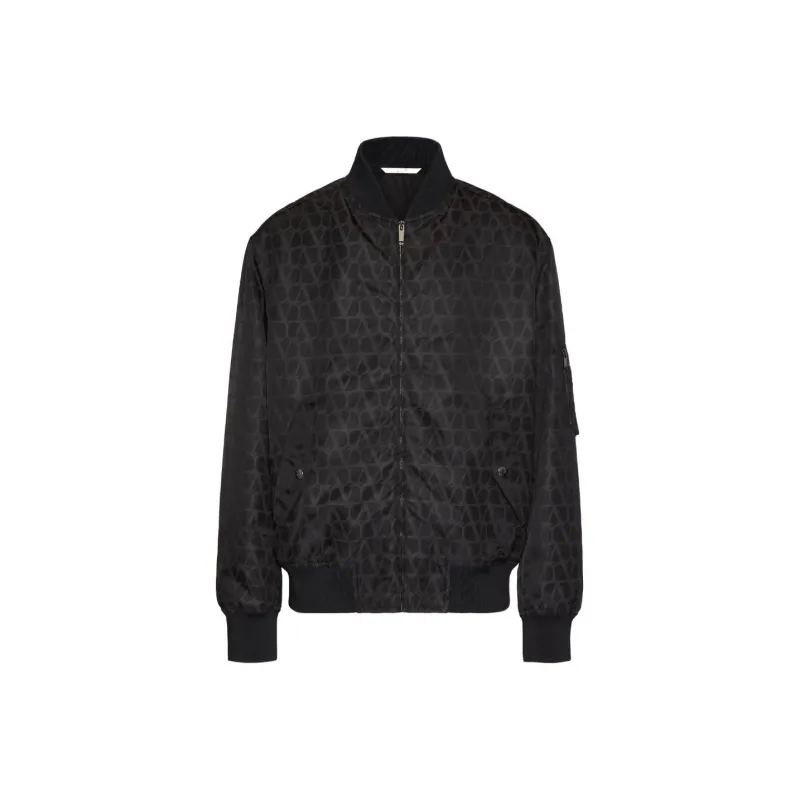 Valentino Toile Iconographe Zip Up Bomber Jacket-0