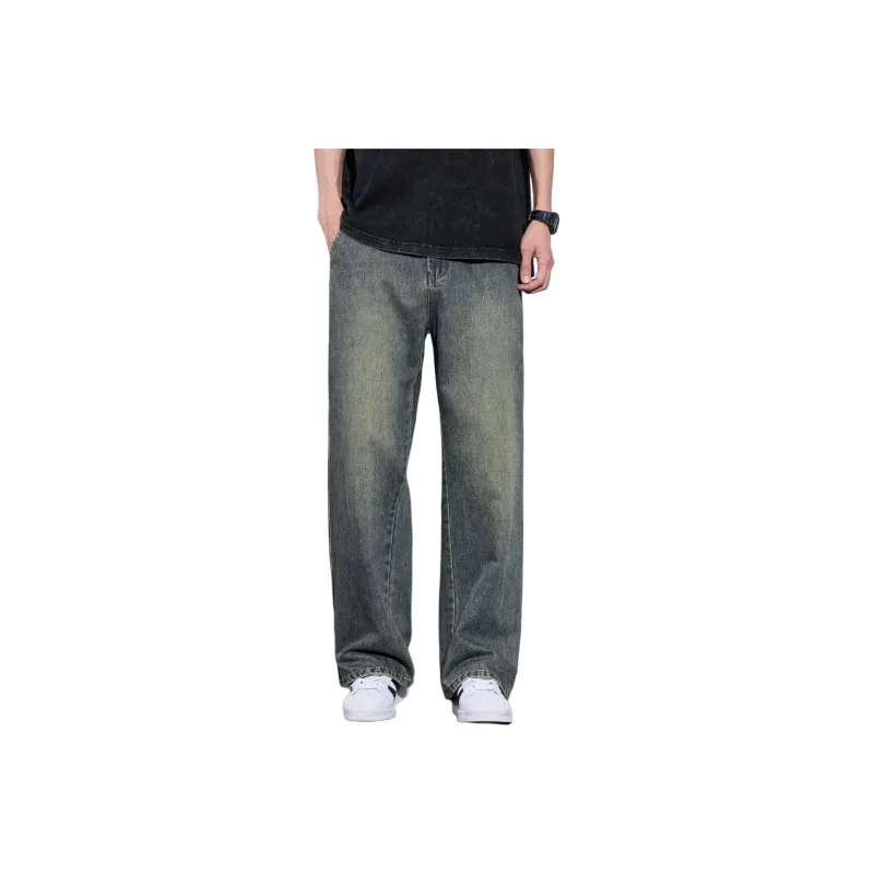ZWWWZ Jeans Unisex Vintage Blue-0