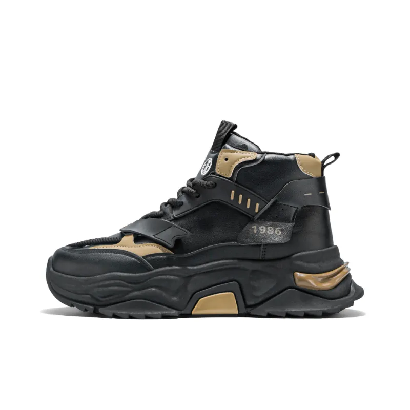 Yi Jiabao Cushioning, Wear Resistant High Top Chunky Sneakers Men's-10